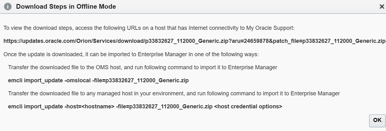 OEM Self Update - Download URL Popup