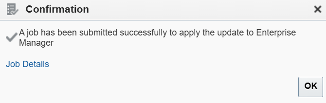 OEM Self Update - Apply Job Succeeded