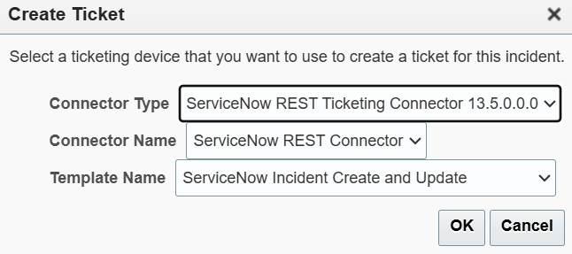 OEM Incident Manager - Confirm Ticket Creation