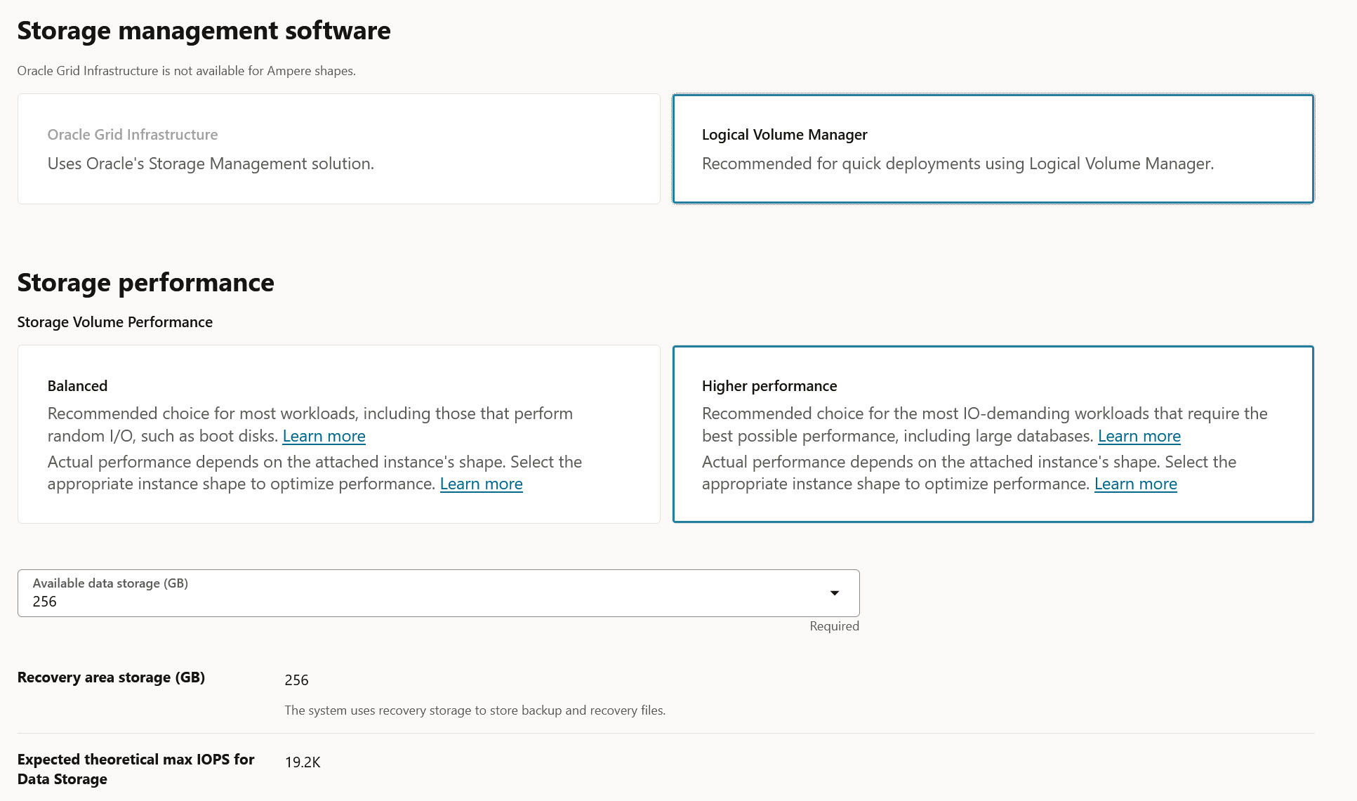 OCI Base Database Developer Edition Screenshot 2