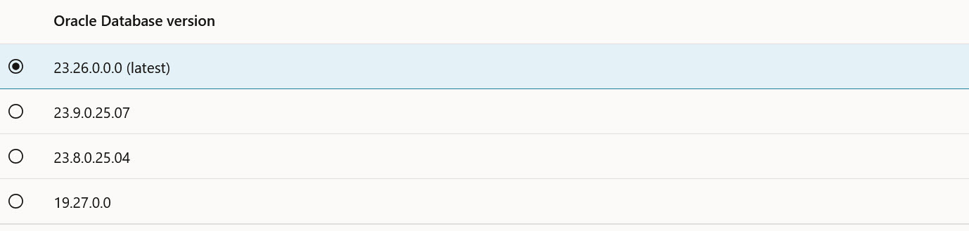 OCI Base Database Developer Edition Screenshot 3
