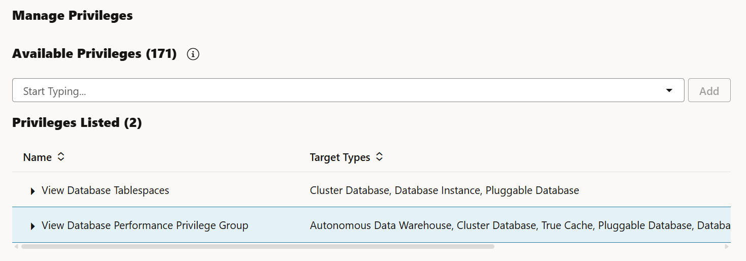 EM24ai Read-Only User Role Targets Privilege List